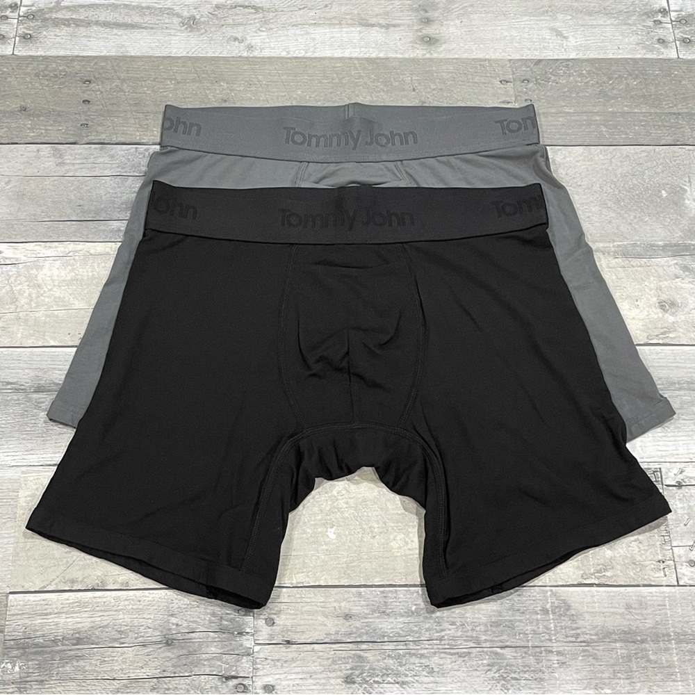 TOMMY JOHN Second Skin 4-Inch Boxer Briefs 2-Pck Assorted Colors - Sz - S